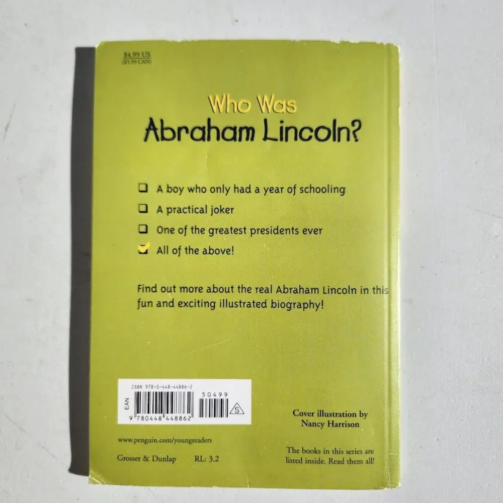 Who Was Abraham Lincoln? by Janet B. Pascal Who HQ Biography Book Paperback Prin